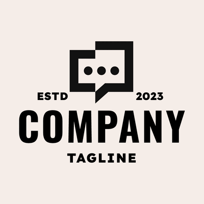 Minimalist modern speech bubble - Empresa & Consultantes
