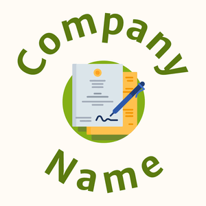 Sign logo on a Floral White background - Negócios & Consultoria