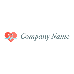 Heart beat logo on a White background - Médicale & Pharmaceutique