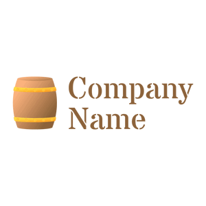 Barrel logo on a White background - Comida & Bebida