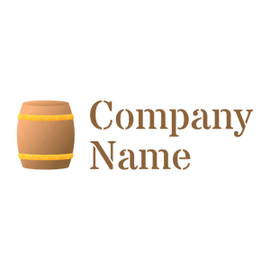 Barrel logo on a White background - Cibo & Bevande