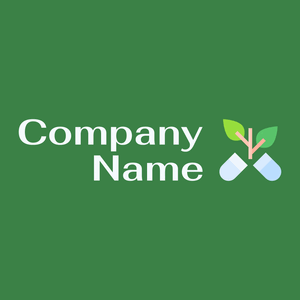 Herbal logo on a Amazon background - Médicale & Pharmaceutique