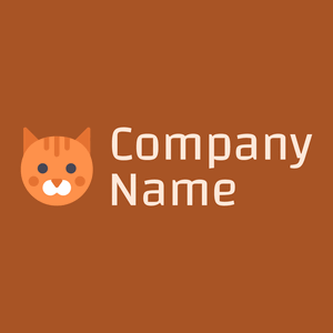 Coral Cat on a Rich Gold background - Animali & Cuccioli