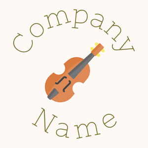 Violin logo on a Seashell background - Entertainment & Arts