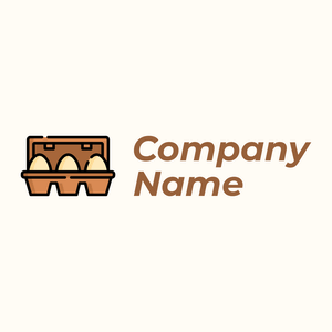 Eggs logo on a Floral White background - Agricultura