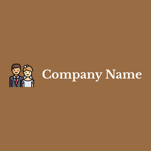Couple logo on a Sepia background - Moda & Belleza