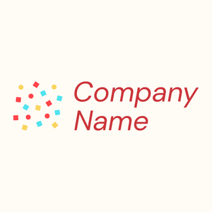 Confetti logo on a Floral White background - Abstracto