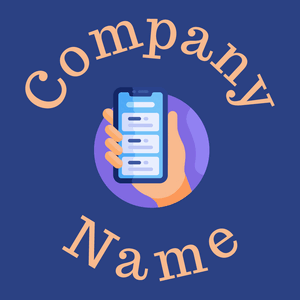 Smartphone on a Fun Blue background - Technologie