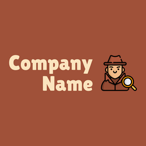 Detective logo on a Desert background - Sécurité