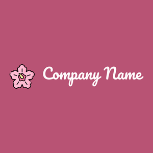 Hibiscus logo on a Royal Heath background - Blumen