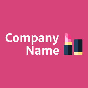 Lipstick logo on a Cranberry background - Mode & Beauté