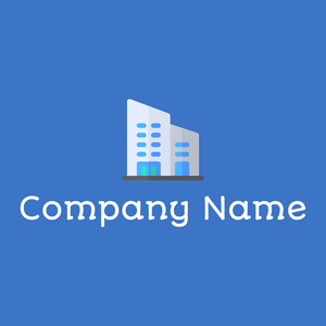 Company logo on a Curious Blue background - Negócios & Consultoria