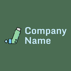Inhaler logo on a Como background - Medizin & Pharmazeutik