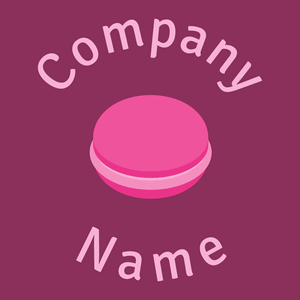 Macaron logo on a Rose Bud Cherry background - Alimentos & Bebidas