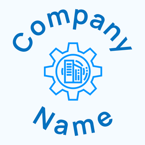 Building logo on a Alice Blue background - Construction & Outils