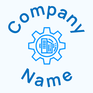 Building logo on a Alice Blue background - Bau & Werkzeuge