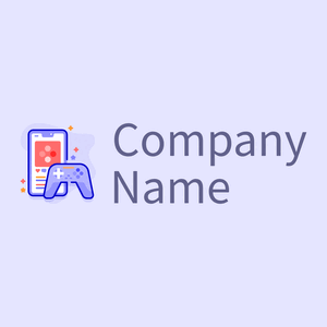 Gaming logo on a Ghost White background - Jeux & Loisirs