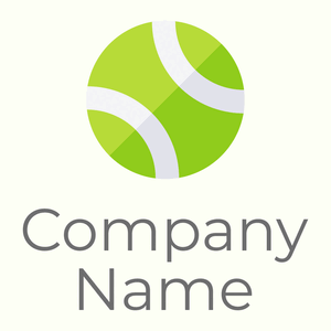 Tennis ball logo on a Ivory background - Jeux & Loisirs