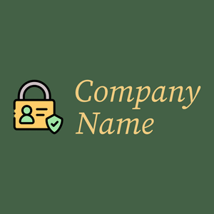 Security logo on a Grey-Asparagus background - Negócios & Consultoria