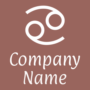 Cancer logo on a Dark Chestnut background - Abstracto