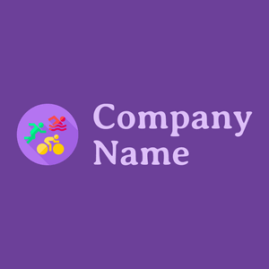 Triathlon logo on a Royal Purple background - Comunidad & Sin fines de lucro