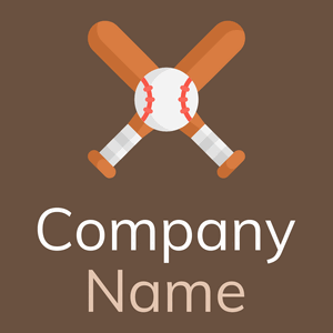 Raw Sienna Baseball on a Spice background - Domaine sportif