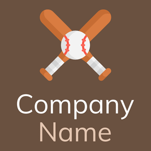 Raw Sienna Baseball on a Spice background - Sport