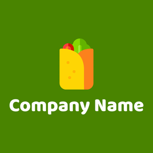 Burrito logo on a green background - Essen & Trinken