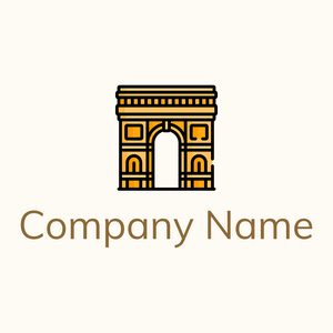 Arc de triomphe on a Floral White background - Arquitectura