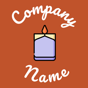 Candle logo on a Christine background - Domaine de l'architechture