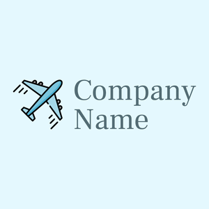 Airplane on a Light Cyan background - Indústrias