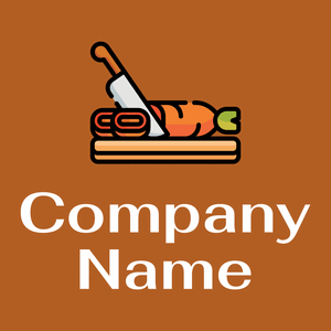 Cutting board logo on a Christine background - Alimentos & Bebidas