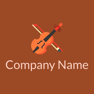 Violin logo on a Rich Gold background - Arte & Entretenimiento