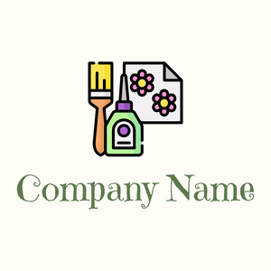 Decoupage logo on a Floral White background - Construcción & Herramientas
