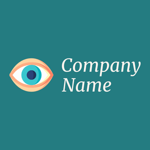 Eye logo on a Elm background - Hospital & Farmácia