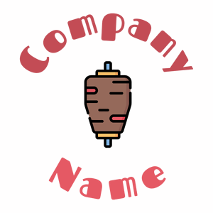 Kebab logo on a White background - Comida & Bebida