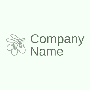 Outlined Olive logo on a Honeydew background - Agricoltura