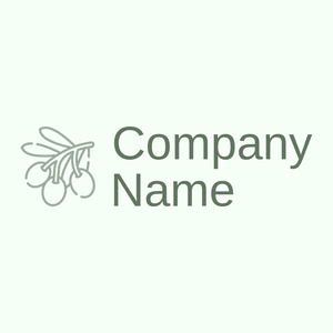 Outlined Olive logo on a Honeydew background - Agricultura
