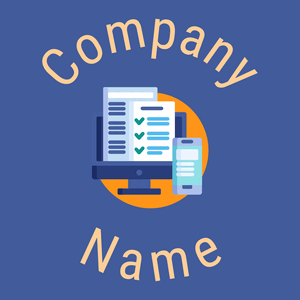 Responsive logo on a Mariner background - Arte & Entretenimiento