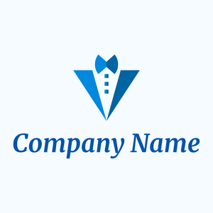 Suit logo on a Blue background - Moda & Belleza