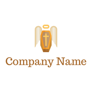 Half And Half Coffin on a White background - Religione