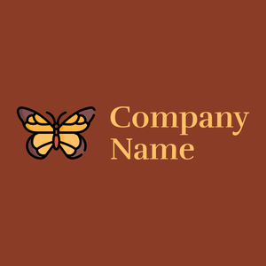 Butterfly logo on a Fire background - Tiere & Haustiere