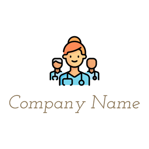 Medical team logo on a White background - Hospital & Farmácia