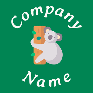 Koala logo on a Tropical Rain Forest background - Animaux & Animaux de compagnie