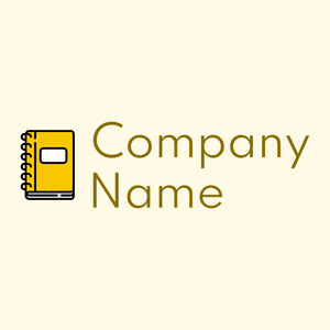 Notebook logo on a Corn Silk background - Abstrakt