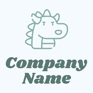 Dragon logo on a Alice Blue background - Animales & Animales de compañía