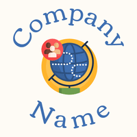 Globe logo on a Floral White background - Community & No profit
