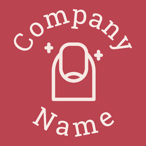 Nail logo on a Chestnut background - Moda & Bellezza