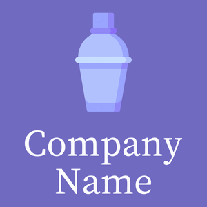 Lavender Blue Cocktail shaker on a Moody Blue background - Nourriture & Boisson