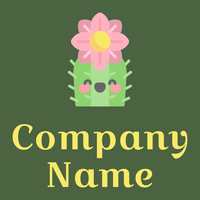 Feijoa Cactus logo on a Tom Thumb background - Bloemist